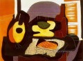 Bodegón con tarta 1924 Pablo Picasso
